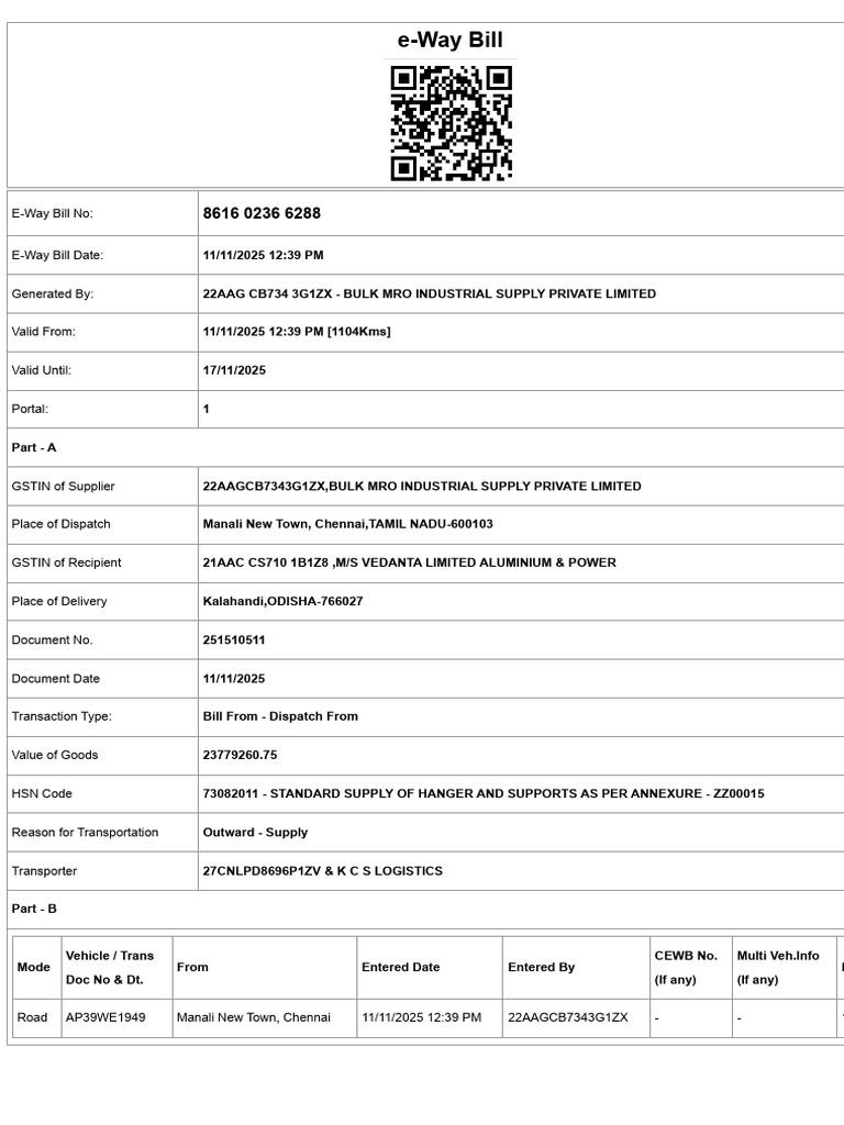 E-Way Bill System251510511 | PDF
