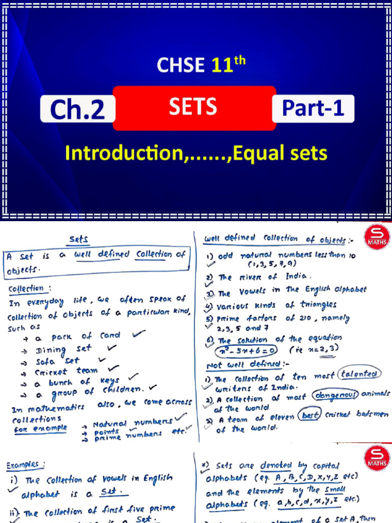 2 Sets Part-1 | PDF