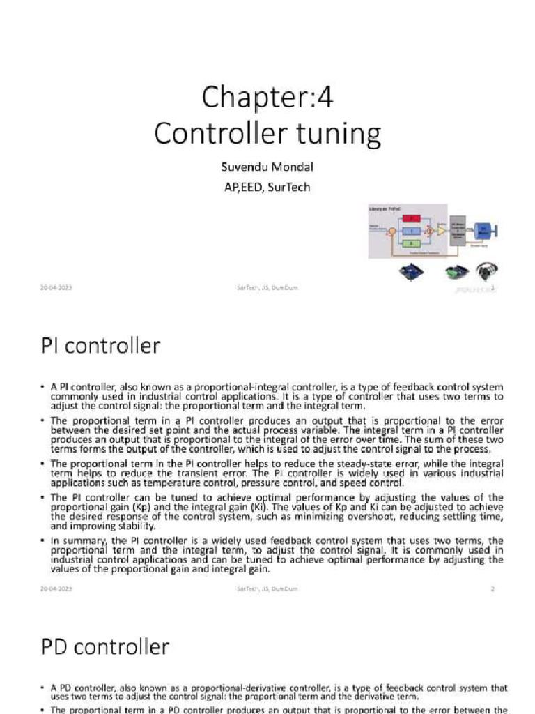 Controller Tuning Book | PDF