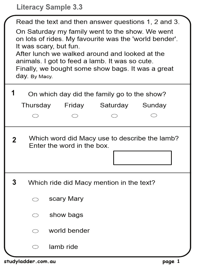 Studyladder Literacy Sample+3 | PDF | Elephant
