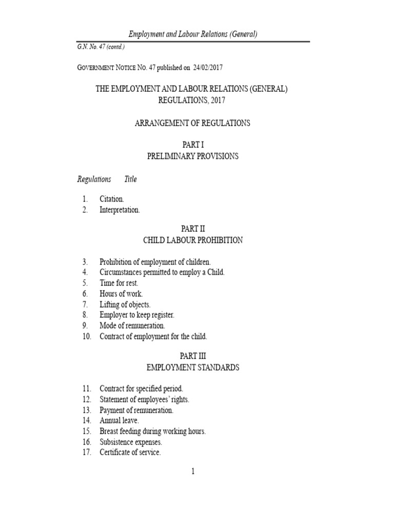 Employment Rules and Forms 2017 | PDF | Employment | Hazards