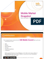 Mobile Market Snapshot: by The IAB Mobile Council