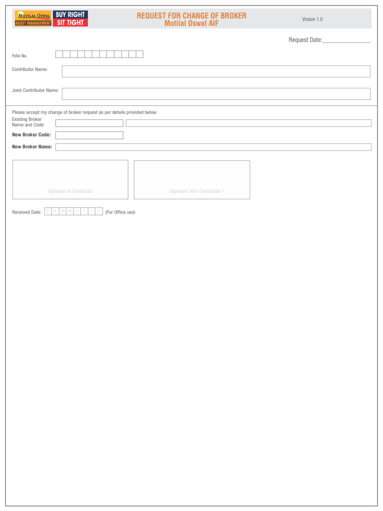 ARN Change - Motilal | PDF
