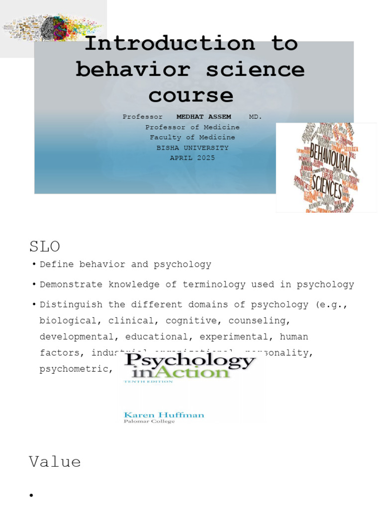 1-Introduction To Behavior Science. | PDF