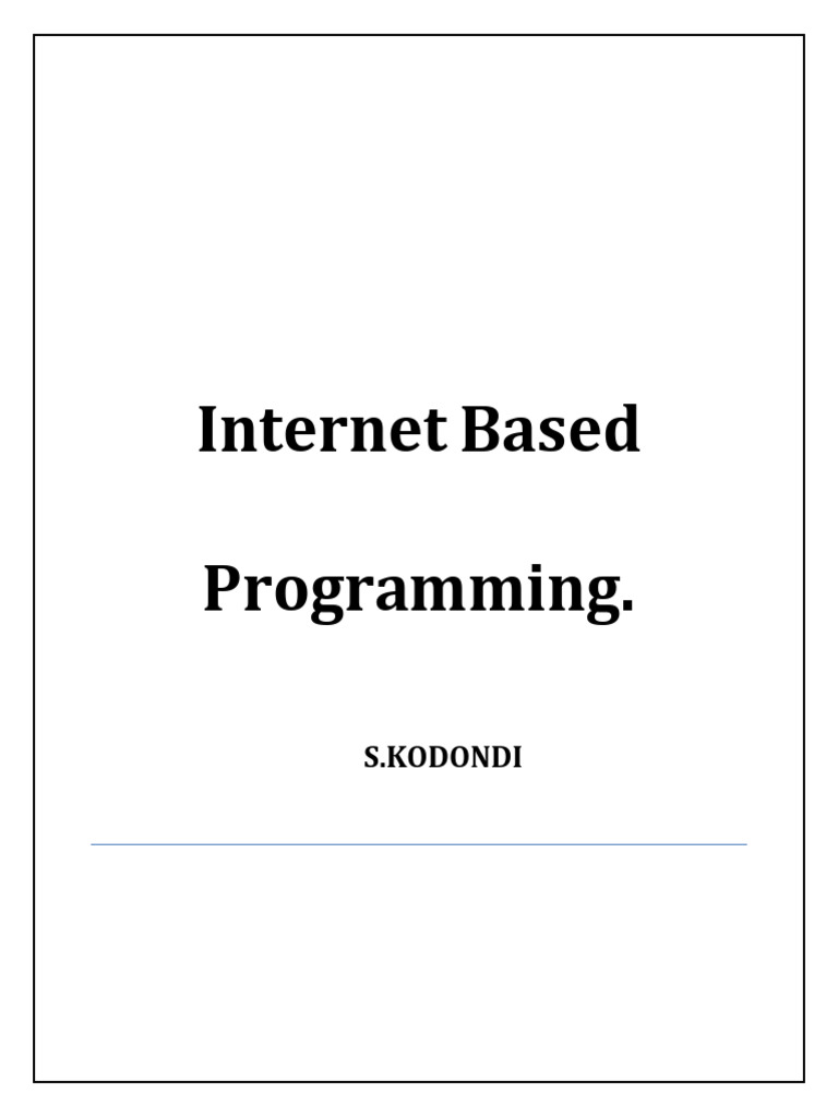 Notes 2021 | PDF | World Wide Web | Internet & Web