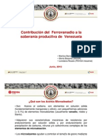 BARRERA SIDOR Contribución del Ferrovanadio a la soberanía productiva de Venezuela
