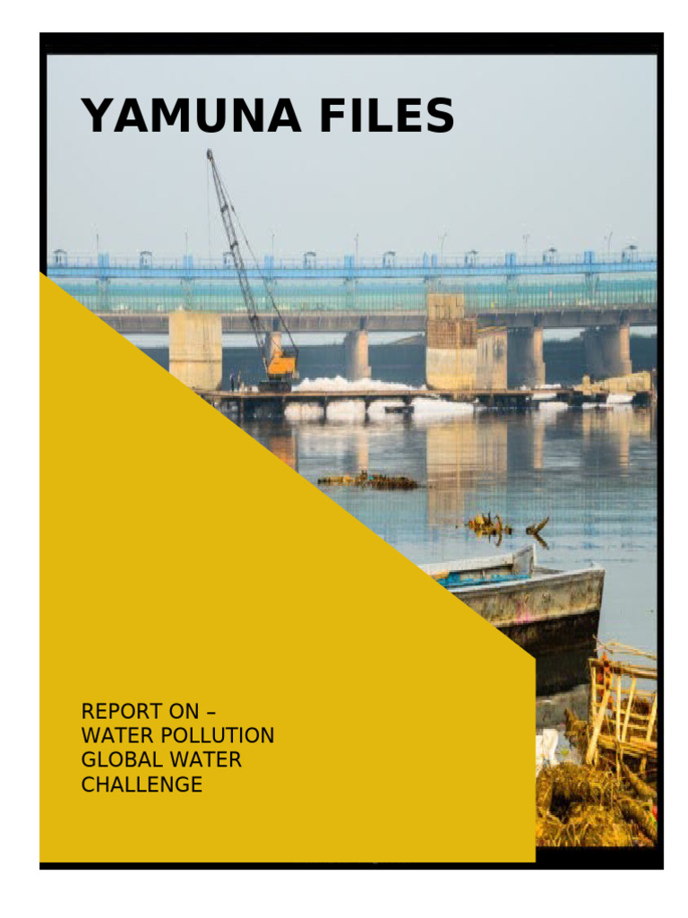 Yamuna Files: Report On - Water Pollution Global Water Challenge | PDF ...