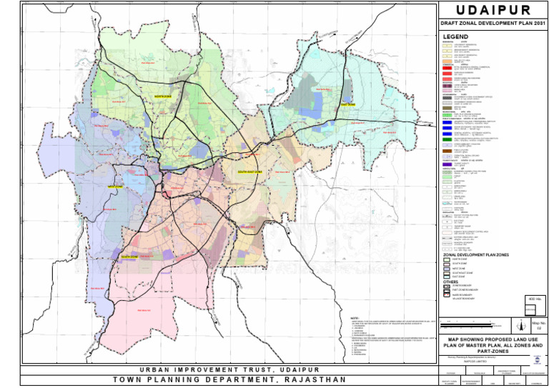 Zonal Map Udaipur | PDF