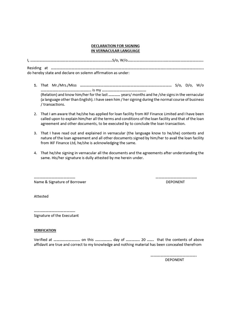 New Vernacular Format | PDF