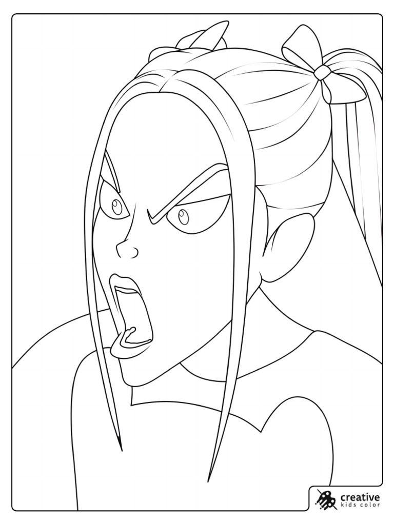 Huntrix Mira Coloring Page | PDF