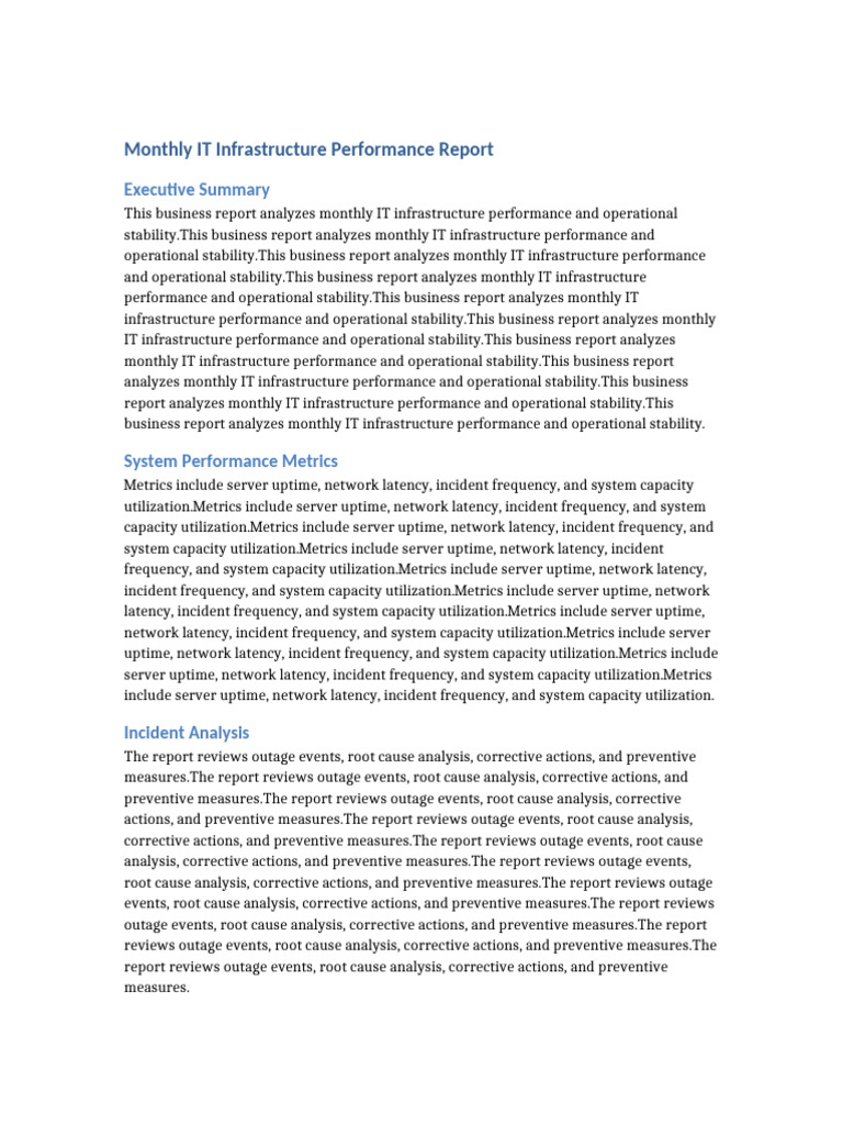 Document4 IT Infrastructure Report Long | PDF | Computer Security ...