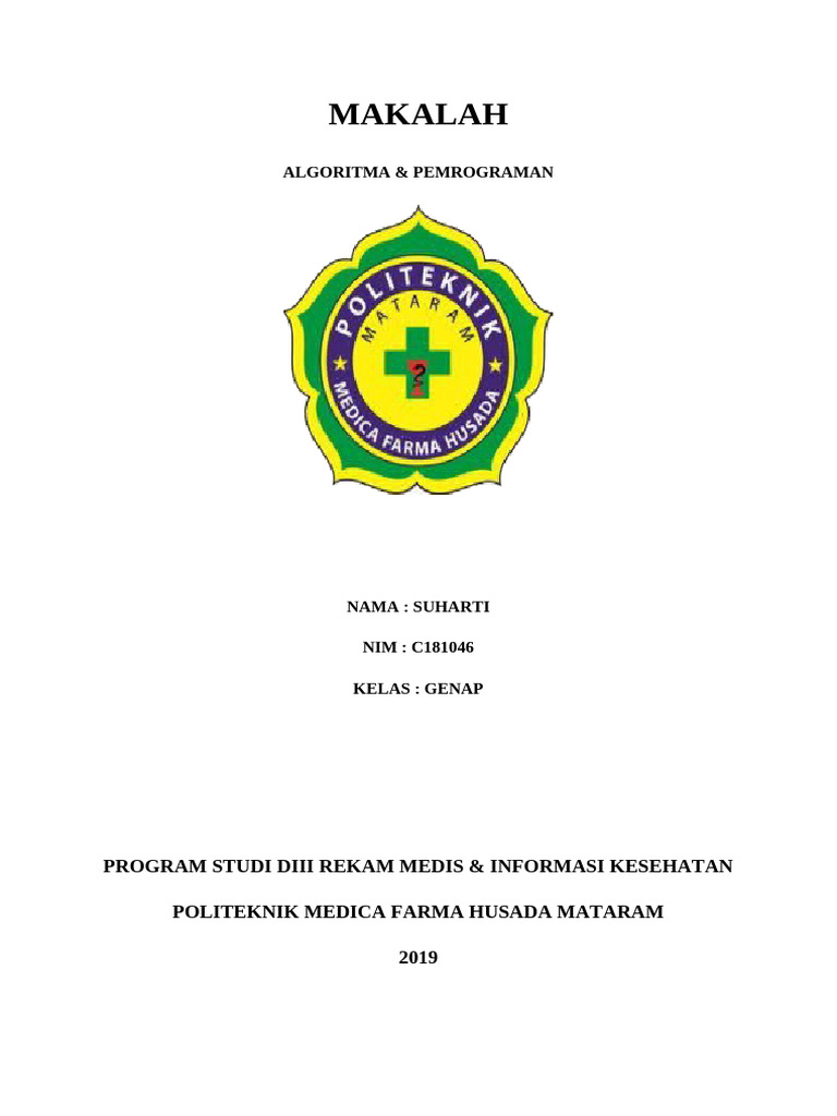 Makalah Algoritma & Pemrograman | PDF