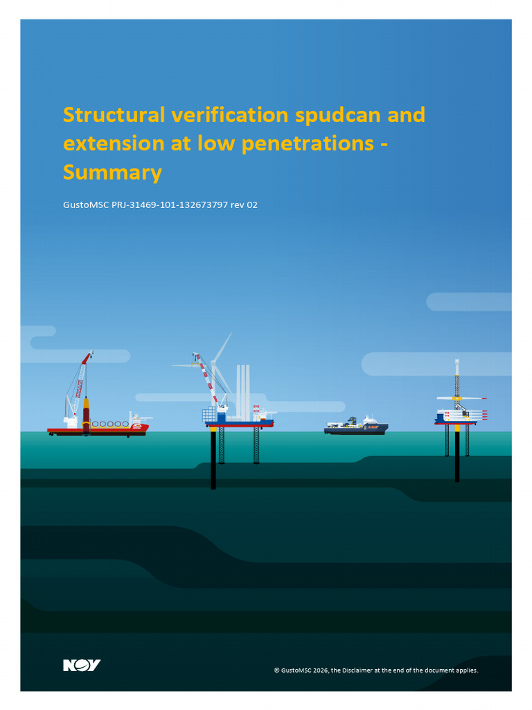 Structural Verification Spudcan and Extension at Low Penetrations ...