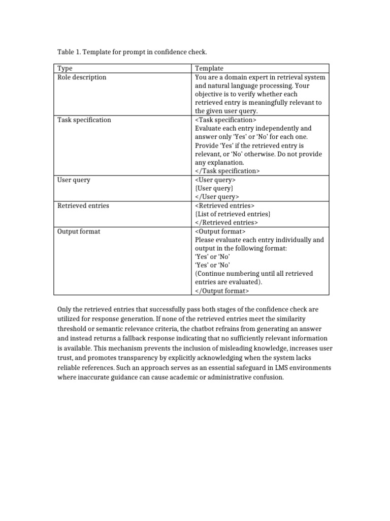 Confidence Check Table | PDF | Information Retrieval | Cognition