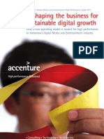 Accenture’s Global Media and Entertainment High Performance Study 2011