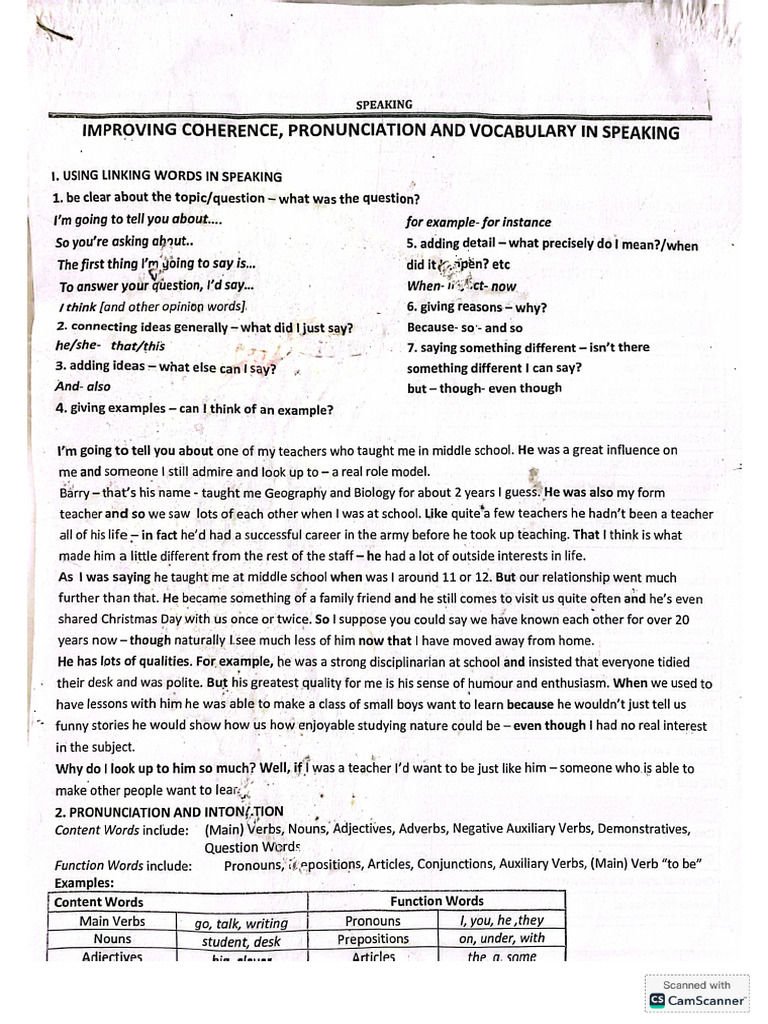 Speaking Materials | PDF