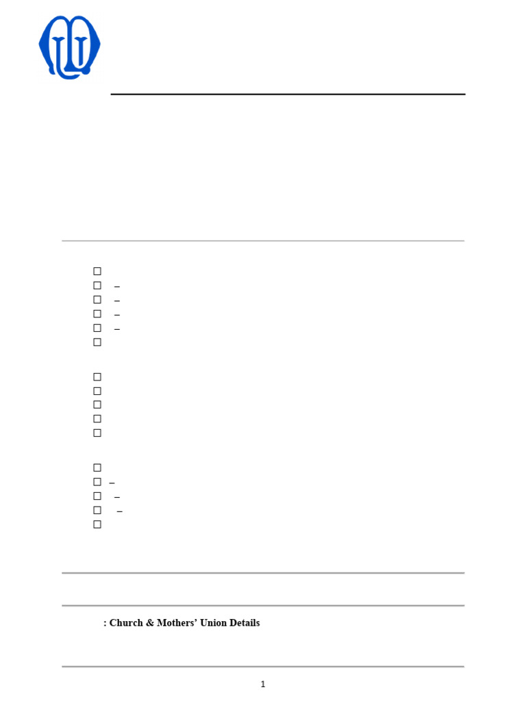 Census Form 2026 - All Ladies | PDF