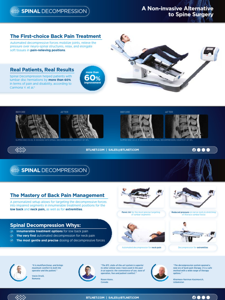 BTL Spinal Decompression LF One-Sheet EN200 Preview | PDF | Back Pain ...