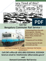 Publicity Posters For Bengaluru Commuter Rail Service - 7 - English