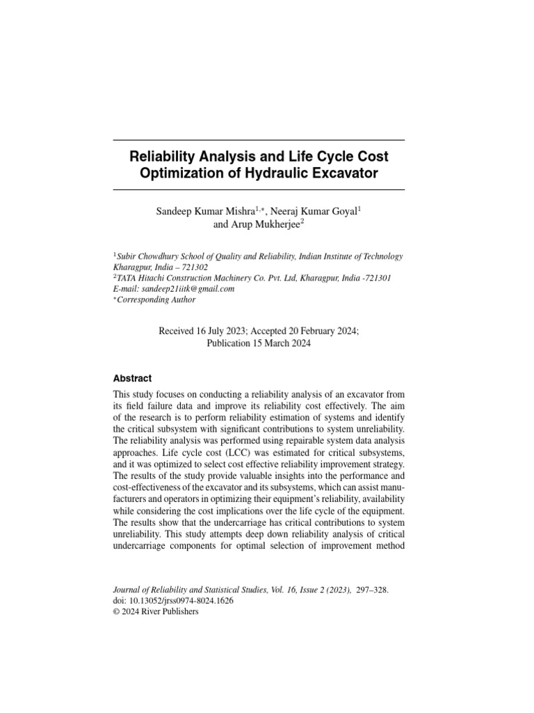 Reliability Analysis and LC Cop Tim Ization | PDF | Reliability ...