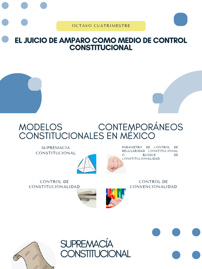 II. El Juicio de Amparo Como Medio de Control Constitucional | PDF ...