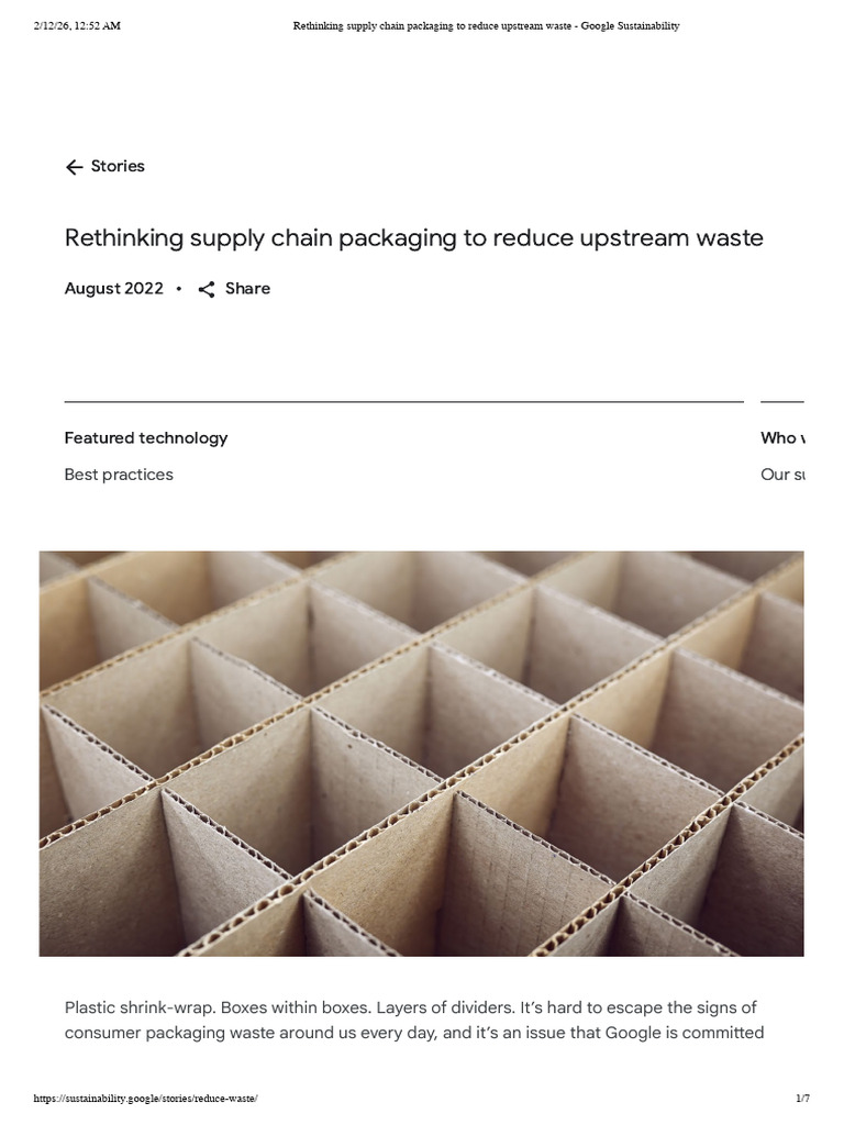 Rethinking Supply Chain Packaging To Reduce Upstream Waste - Google ...