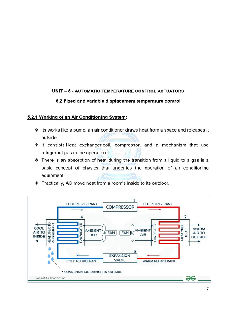 Fixed & Variable Displacement | PDF | Air Conditioning | Evaporation