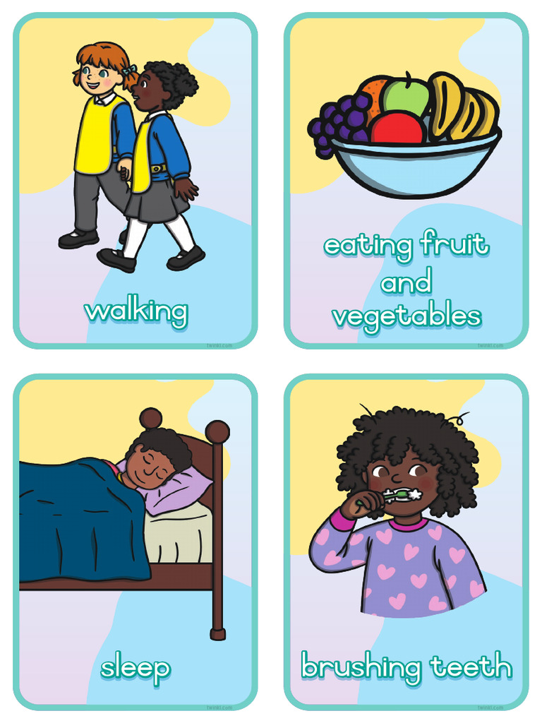 Healthy Habits Flashcards | PDF