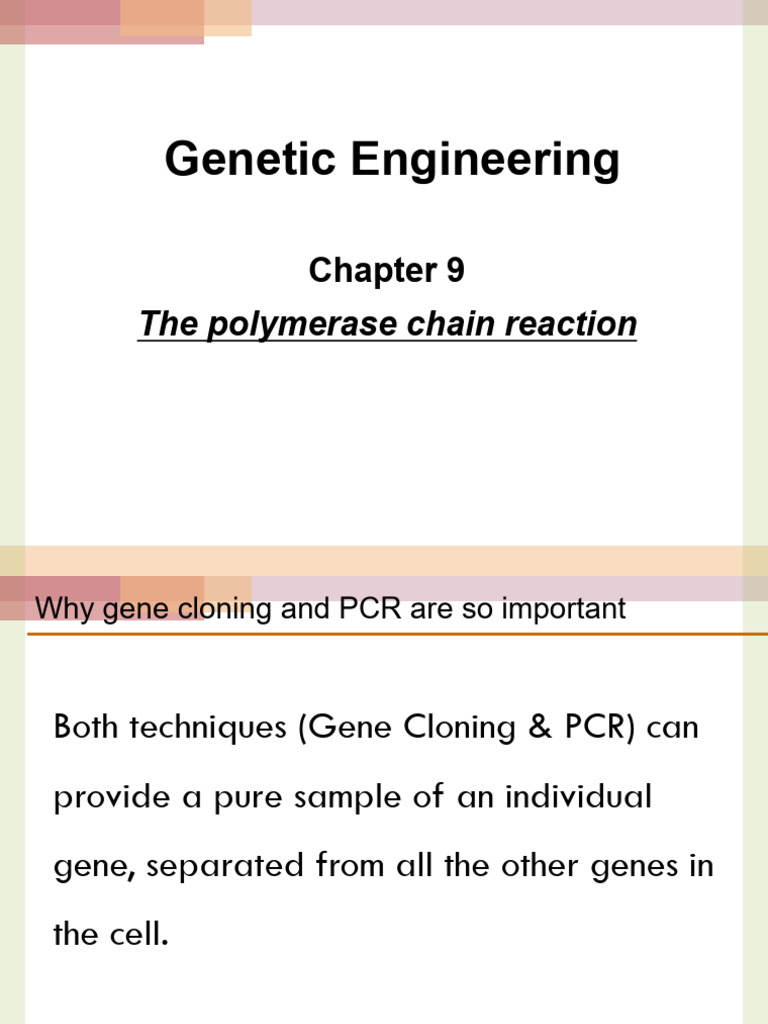 Chapter 9 - The Polymerase Chain Reaction | PDF | Real Time Polymerase ...