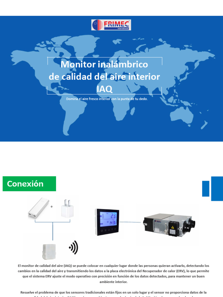 Frimec IAQ Sensor 2022 Español | PDF | USB | Pantalla táctil