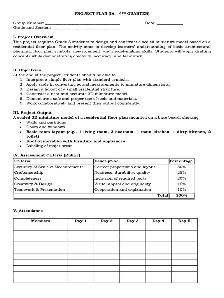 Project Plan Proposal Peta 4th Quarter 1 | PDF