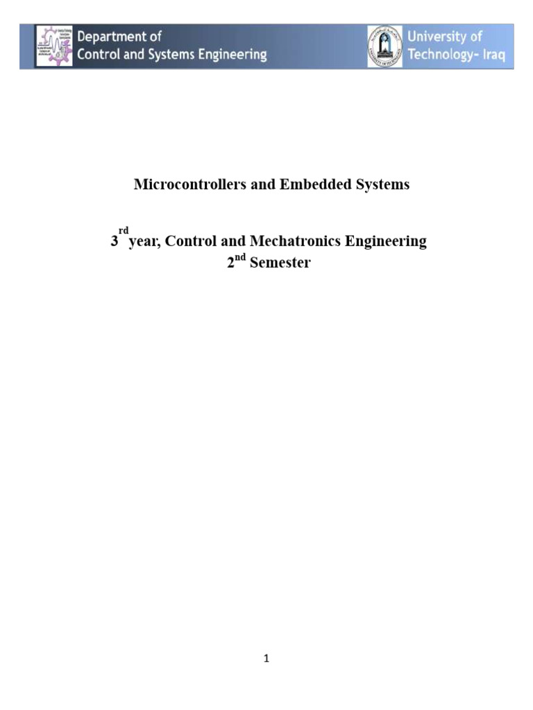 Microcontrollers - Tutorial Sheet | PDF