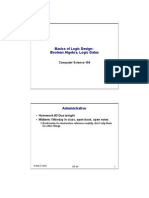 Basics of Logic Design: Boolean Algebra, Logic Gates: Computer Science 104