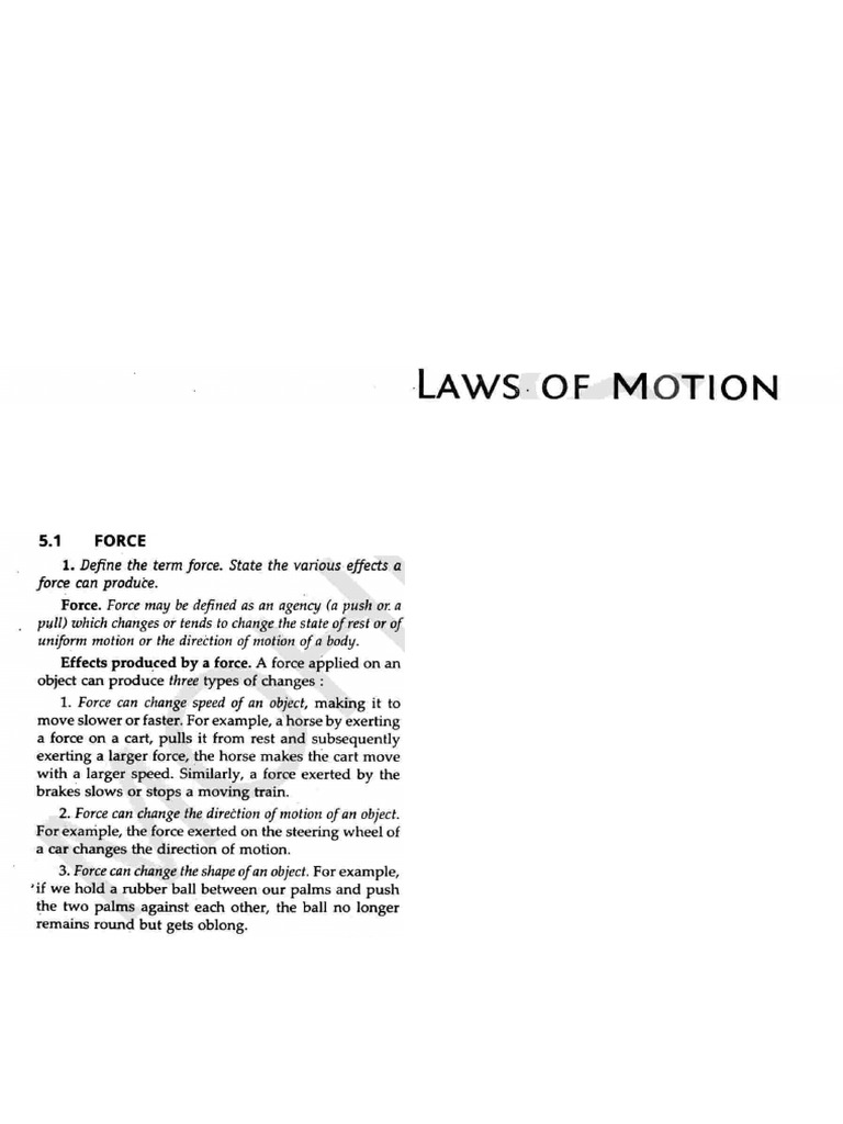 Chapter 4 Laws of Motion | PDF