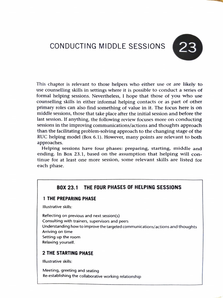 Conducting Middle Sessions | PDF