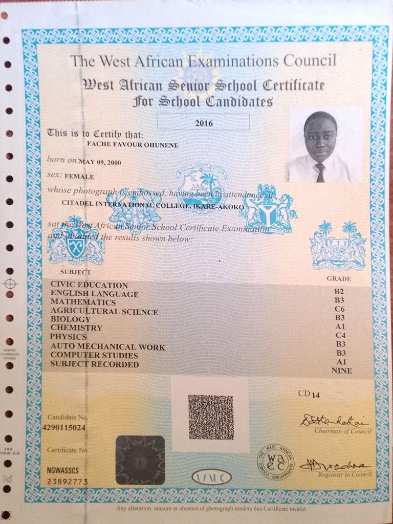 WAEC Result | PDF