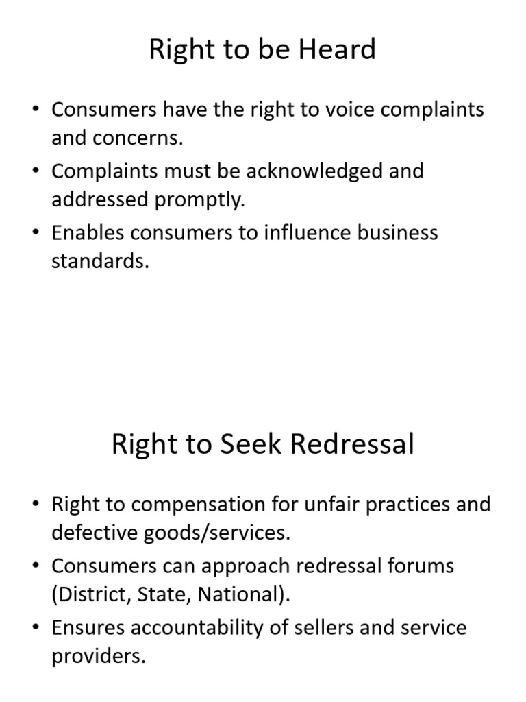 Consumer Rights Presentation | PDF
