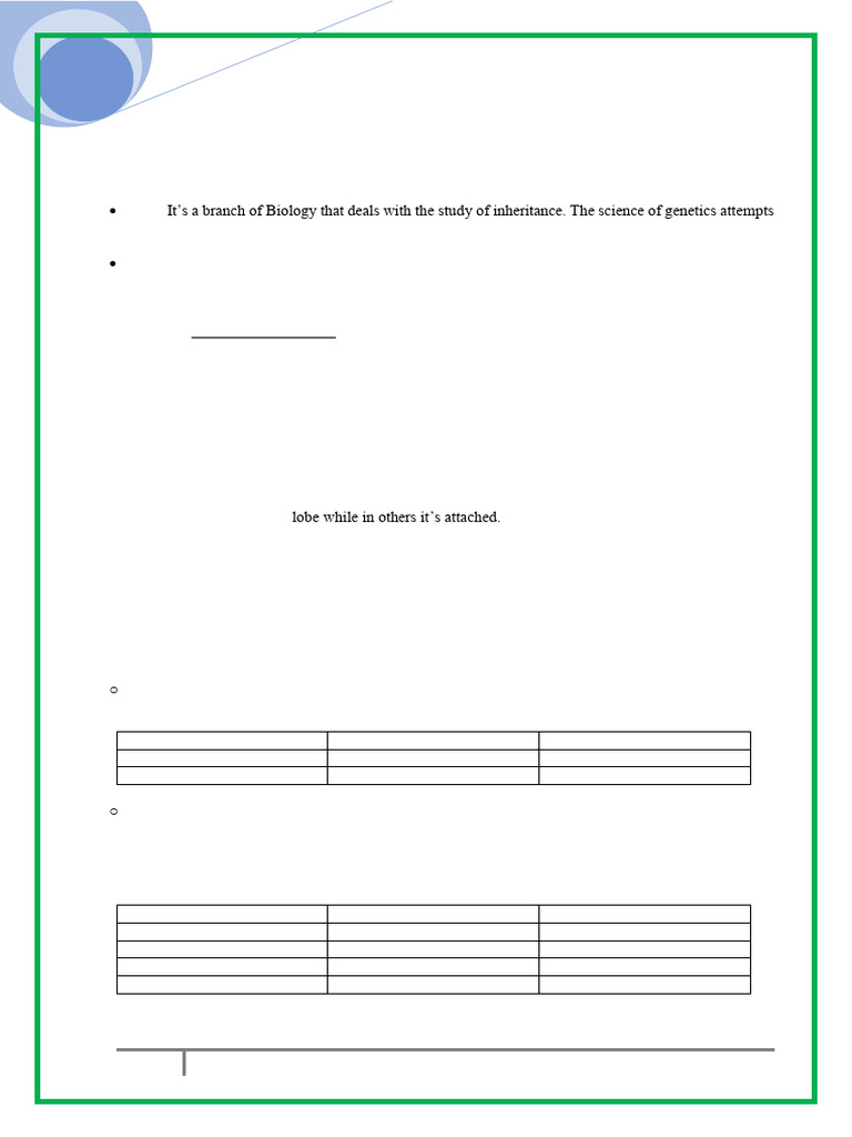 Form 4 Bio | PDF | Dominance (Genetics) | Genotype