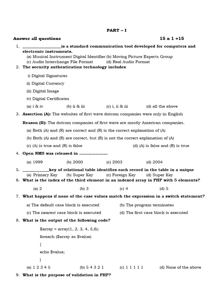 12th Computer Applications Full Portion Model Question Paper English ...