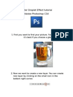 Download Water Droplet Effect Photoshop CS4 Tutorial by Milo Cvetkovi SN10042522 doc pdf