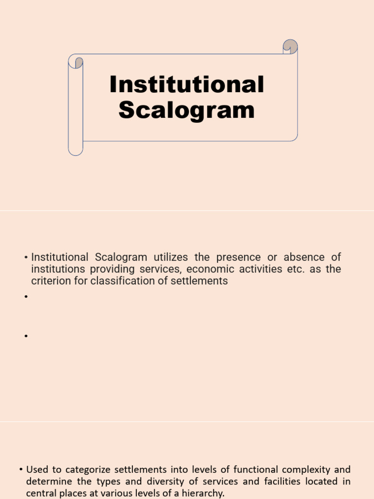 Institutional Scalogram | PDF