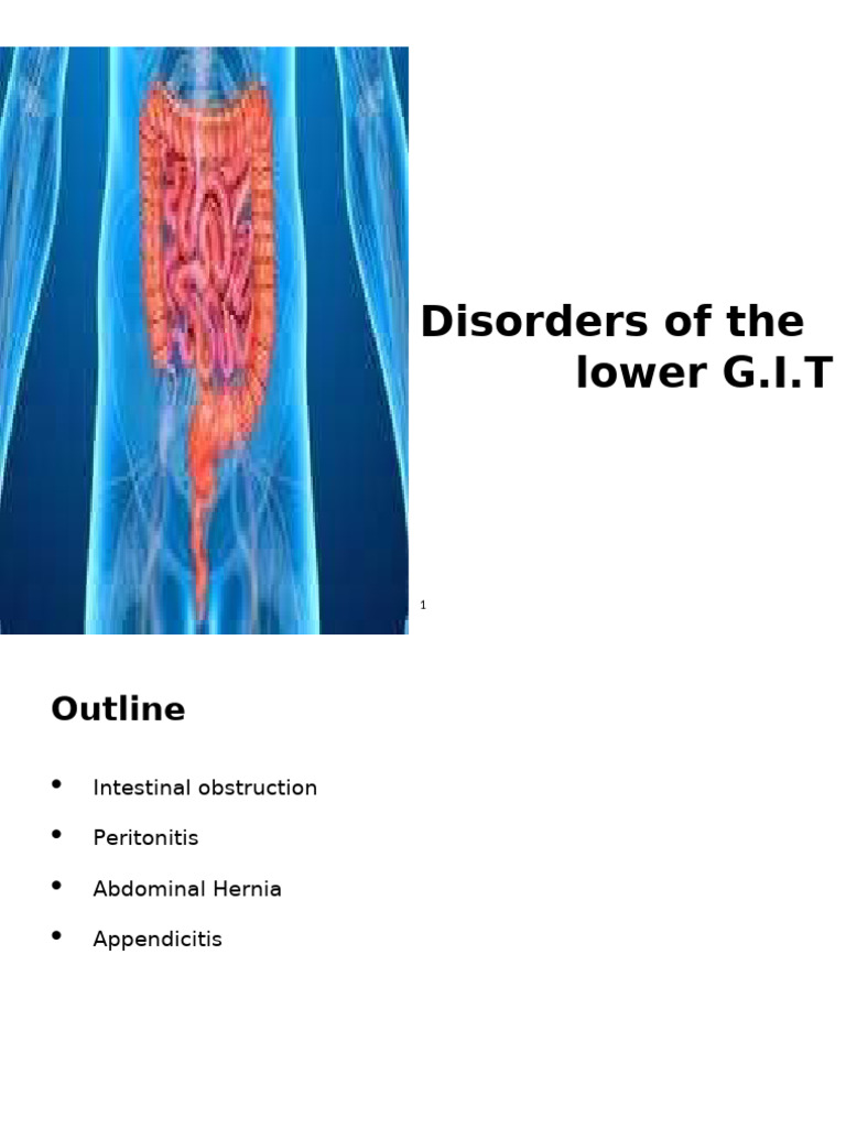 3.5 Disorders of The Lower G.I.T. | PDF | Gastrointestinal Tract ...