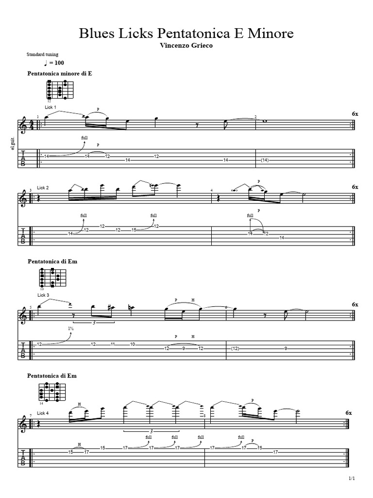 Blues Licks | PDF