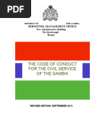 Public Service Code of Conduct Overview | PDF | Employment | Government