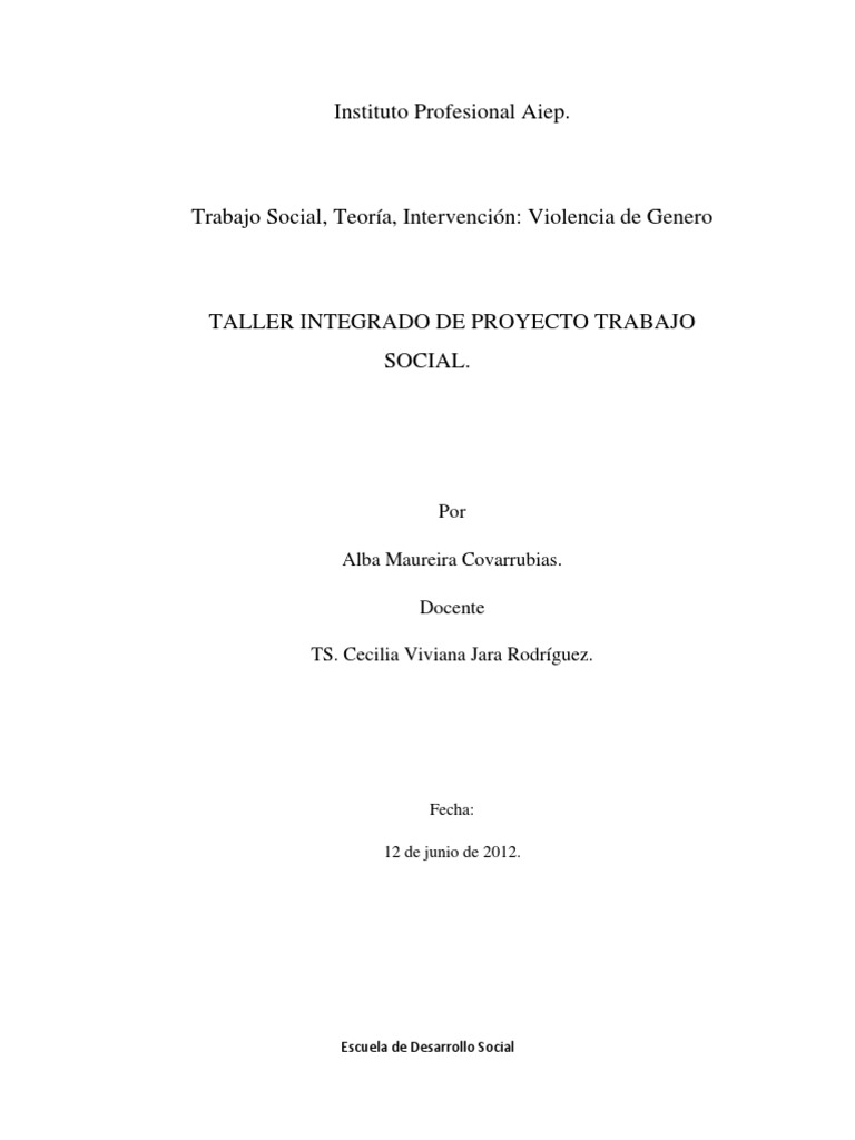 Violencia de Género y Femicidio en Chile | PDF | La violencia contra ...