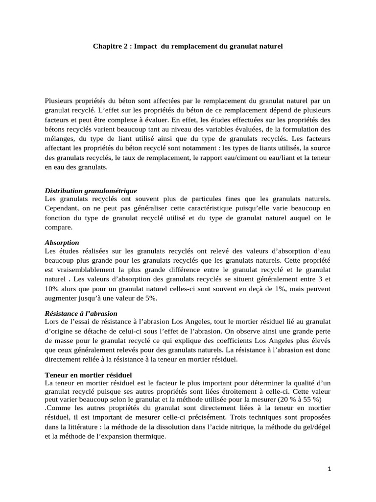 Chapitre - 2 - Et - 3 - BRss Génie Civil | PDF | Béton | Ciment