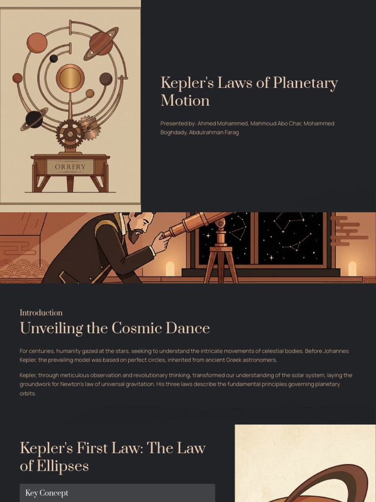 Keplers Laws of Planetary Motion 2 | PDF | Orbit | Johannes Kepler