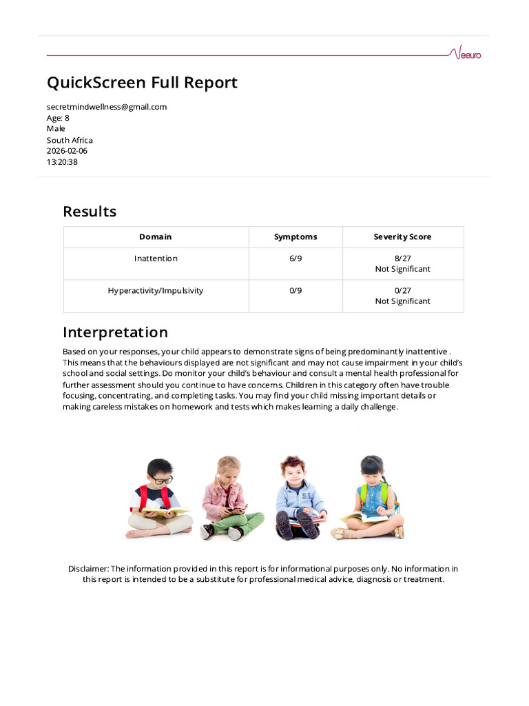 Quickscreen Report | PDF