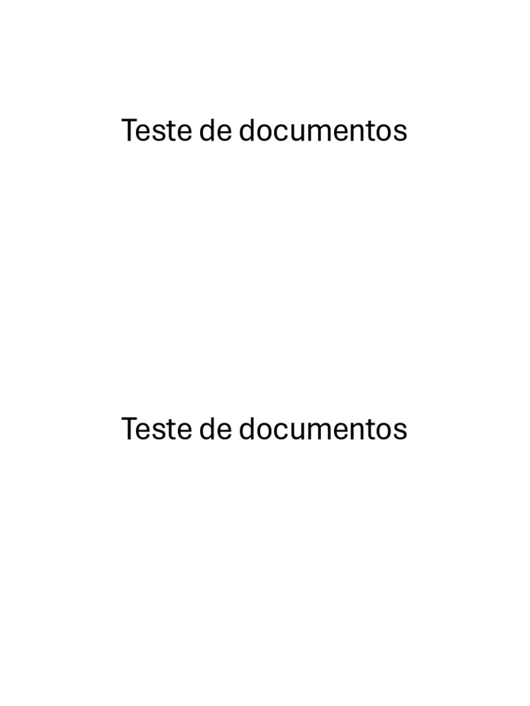 Teste de Documentos 03 | PDF