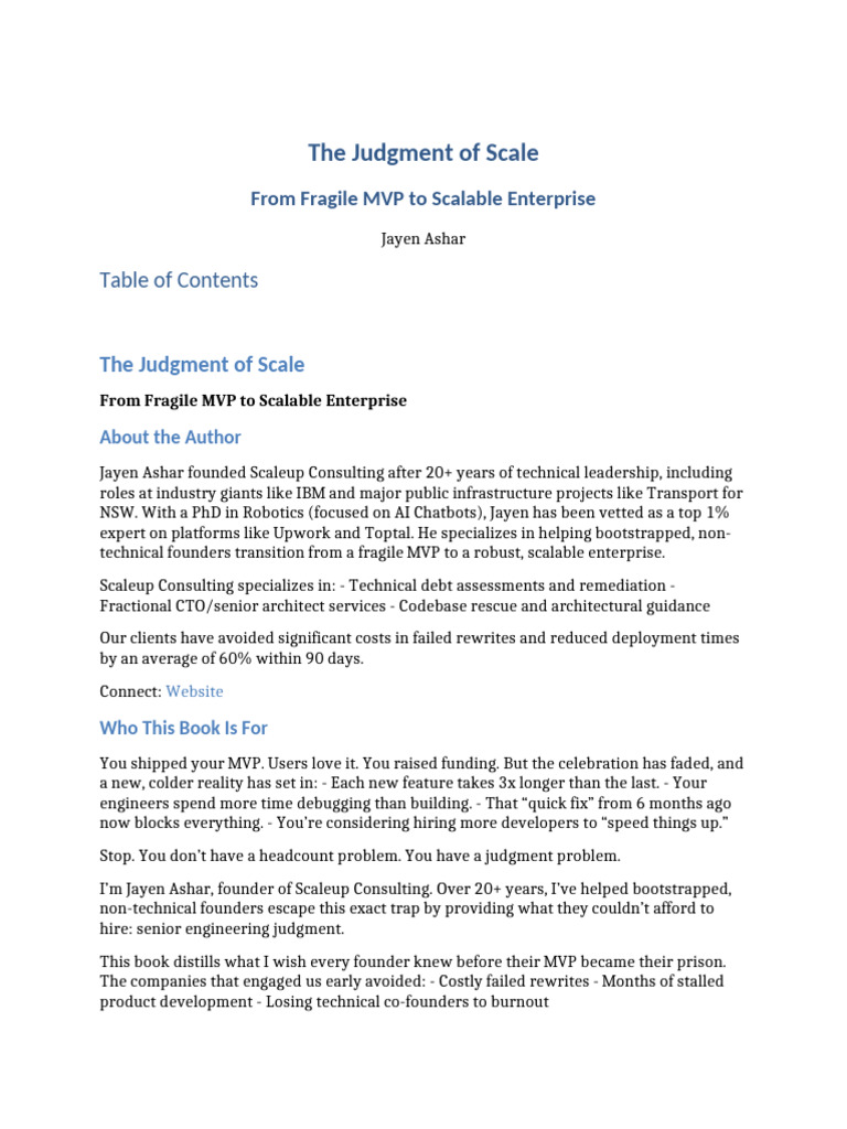 The Judgment of Scale | PDF | Databases | Computing